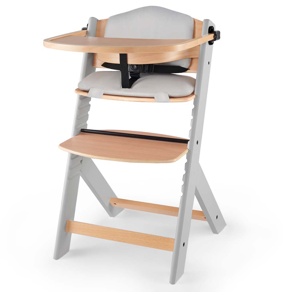 KINDERKRAFT Etetőszék Enock Grey wooden, Premium