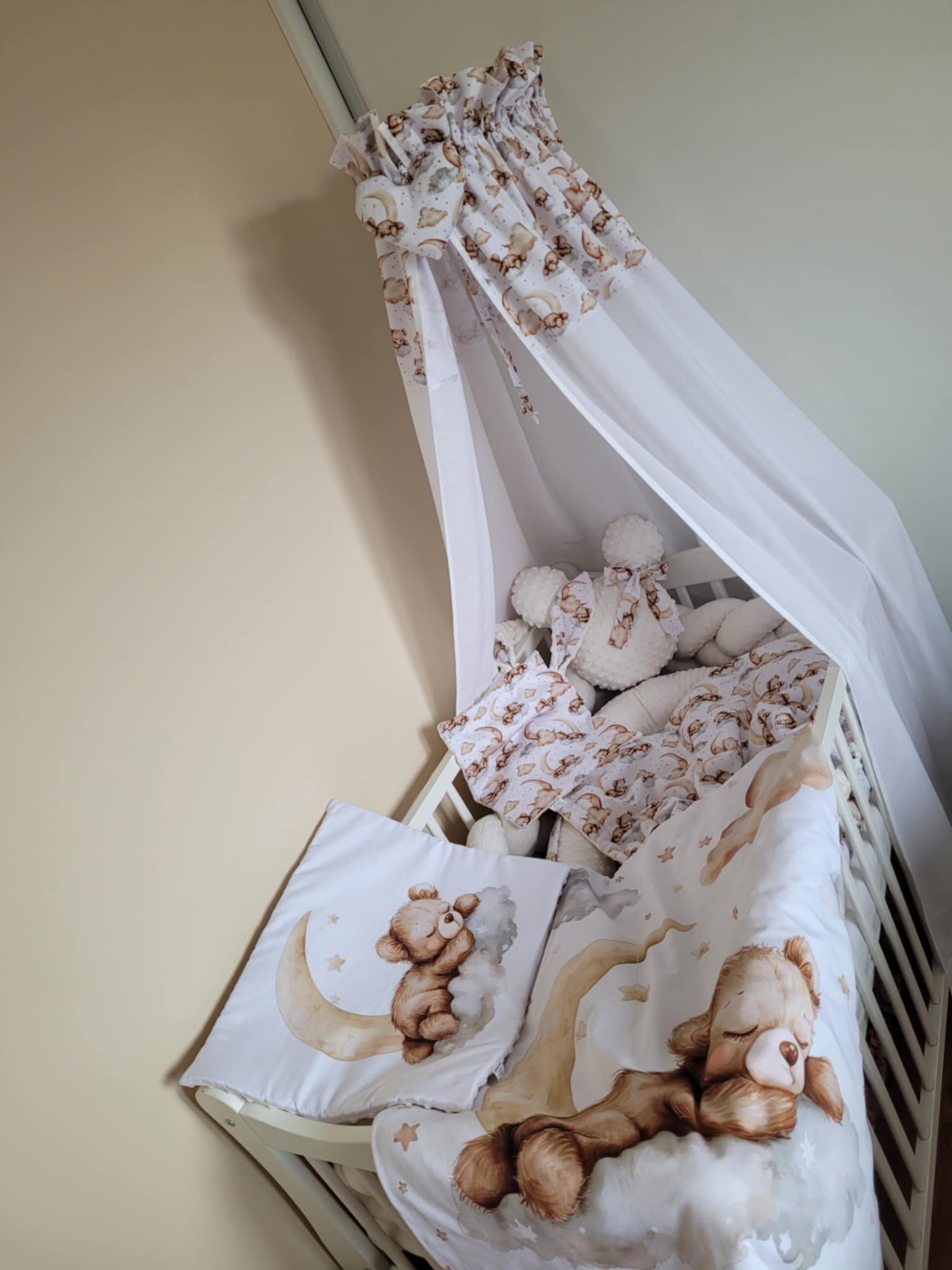 Handmade szett babaágyba Macis