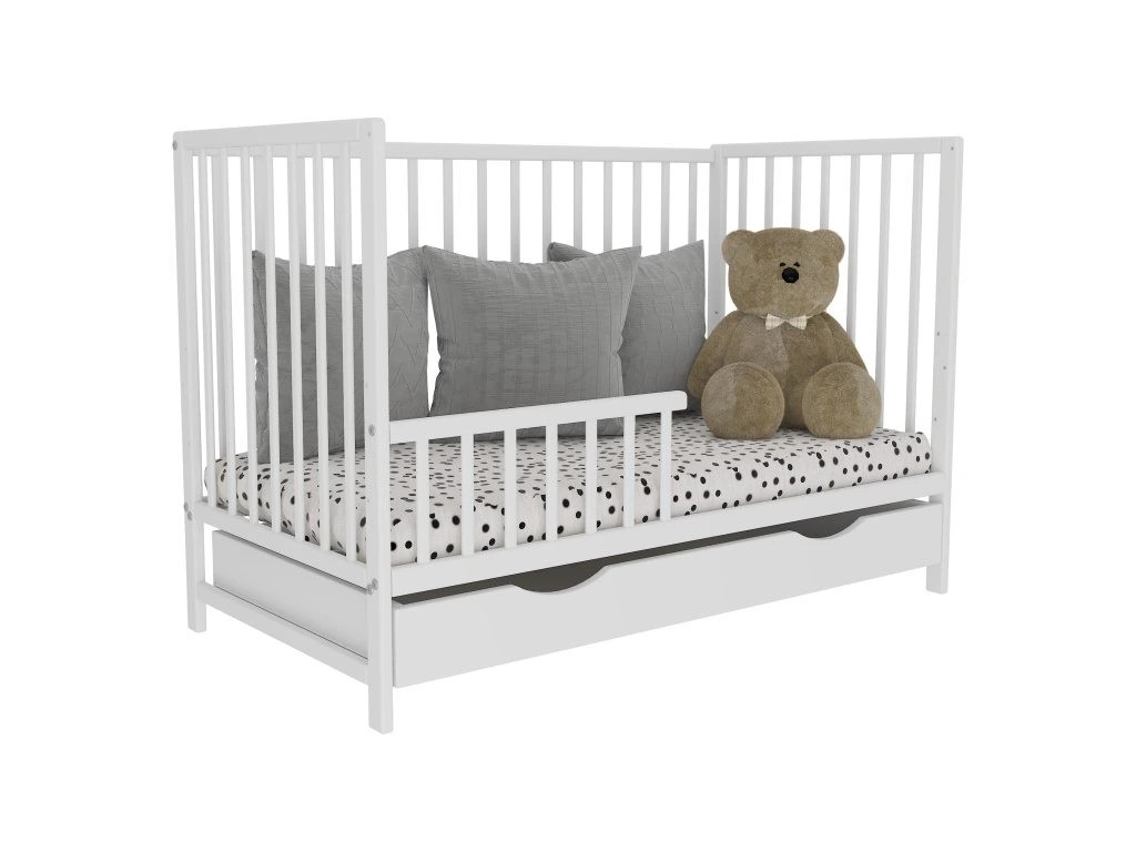 Magdolna fehér kiságy 120cmx 60cm