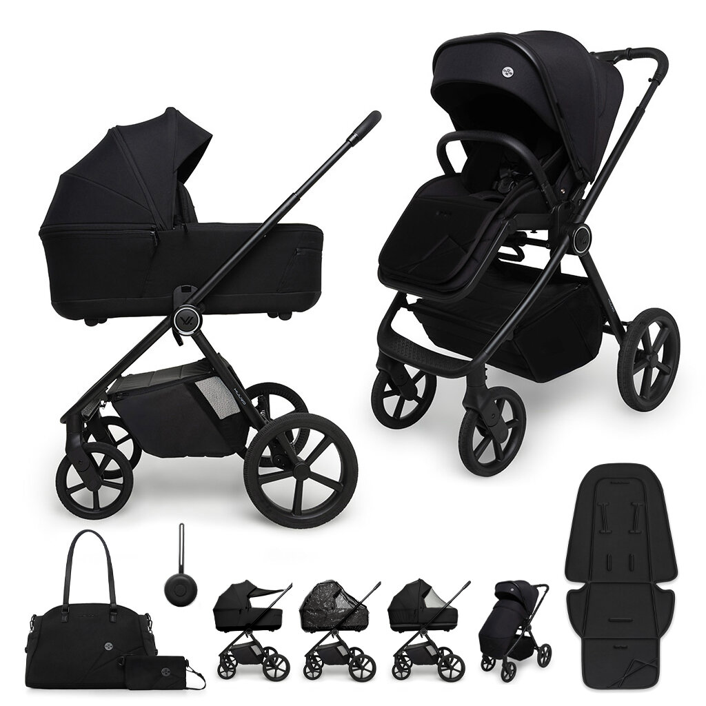 MUUVO Kombinált babakocsi Muuvo One 2 az 1-ben Negro