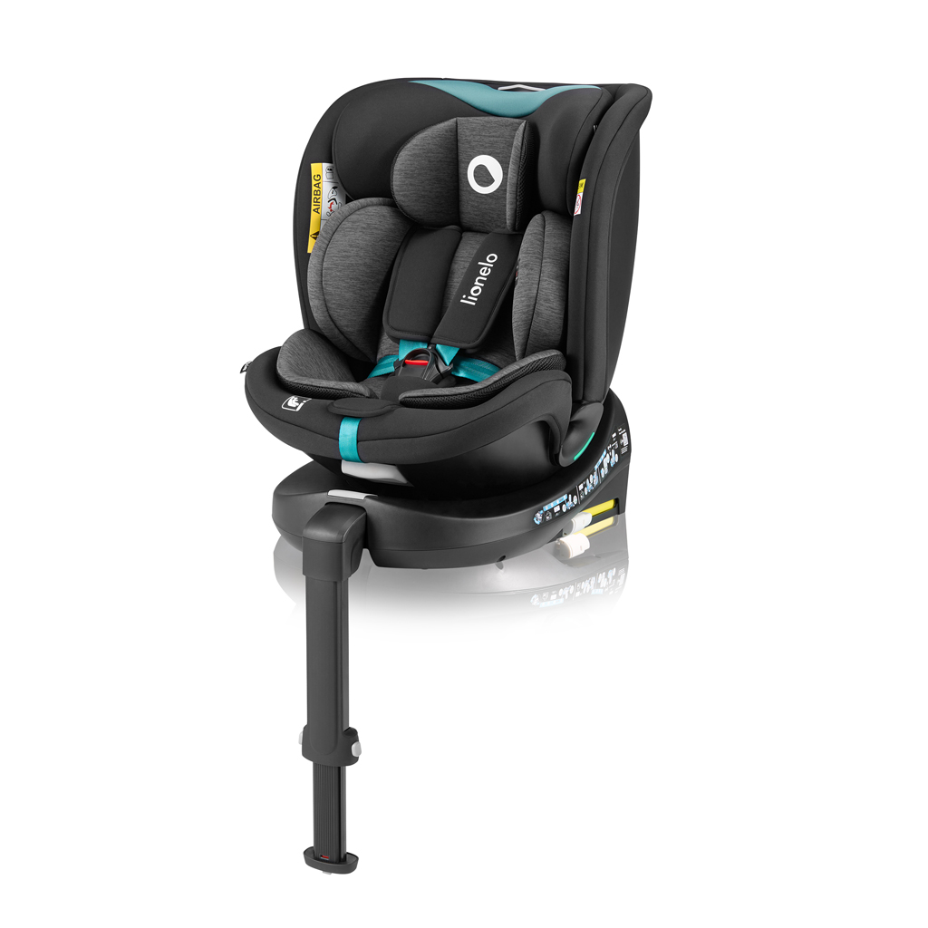 LIONELO Autósülés Navy i-Size (40-150 cm) Fekete Türkiz