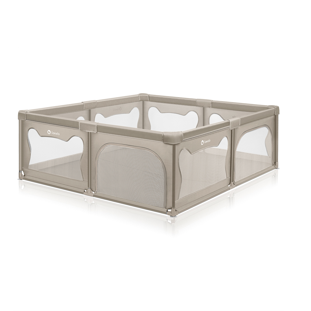LIONELO Ohrádka pre deti Willow XL Beige Sand 187 x 207 cm