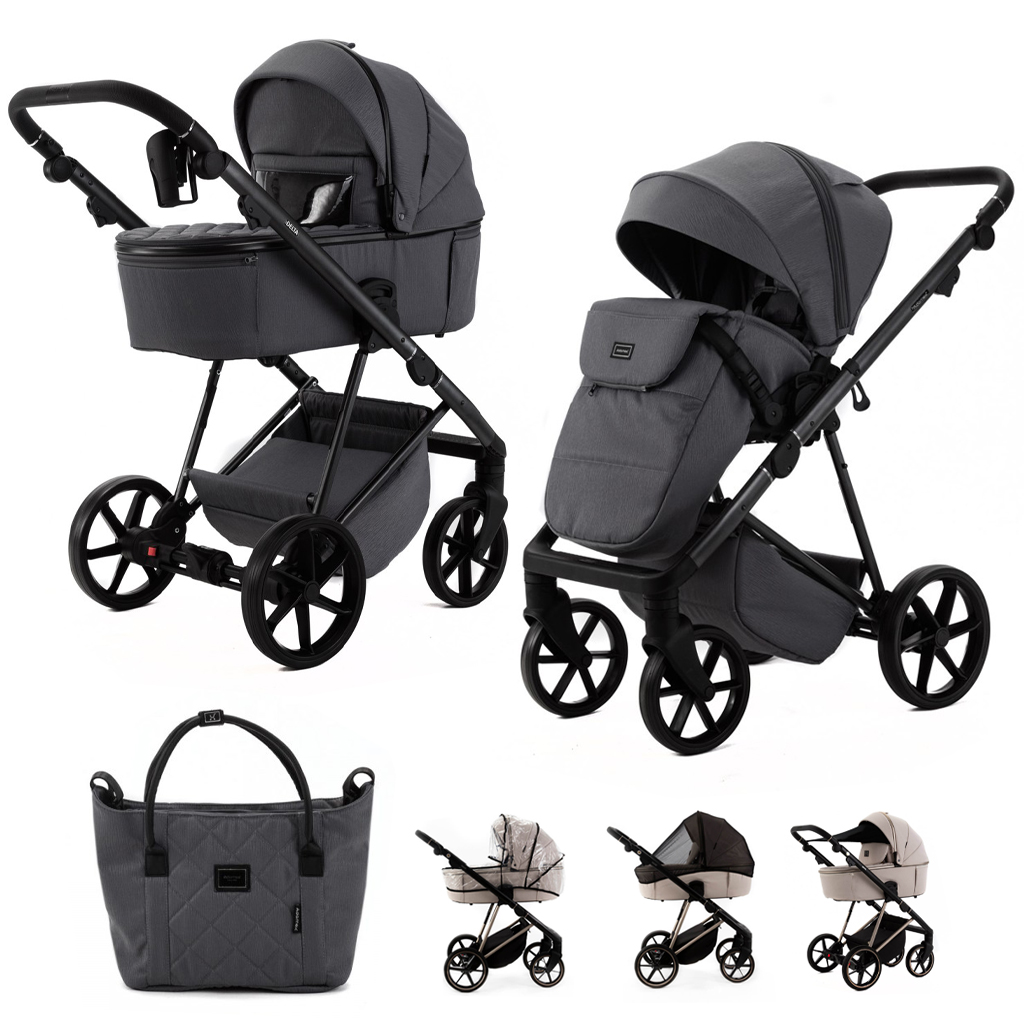 ADAMEX Kombinált babakocsi Delta Natura Stone