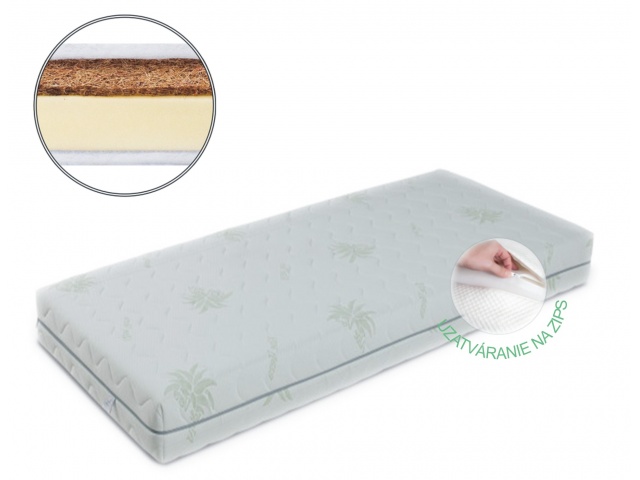 Matrac 05 GF Kókusz - Szivacs 10cm 120×60 ALOE VERA limited