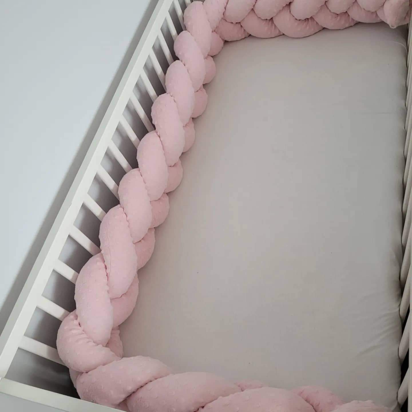 Handmade rácsvédő fonat - 240 cm - rózsaszín