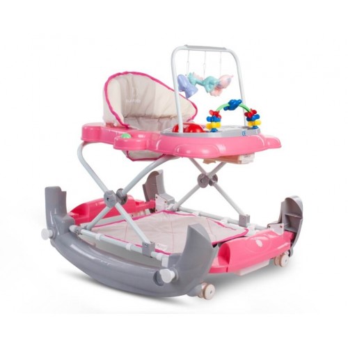 Sun Baby Hintás bébikomp - Rózsaszín-szürke 