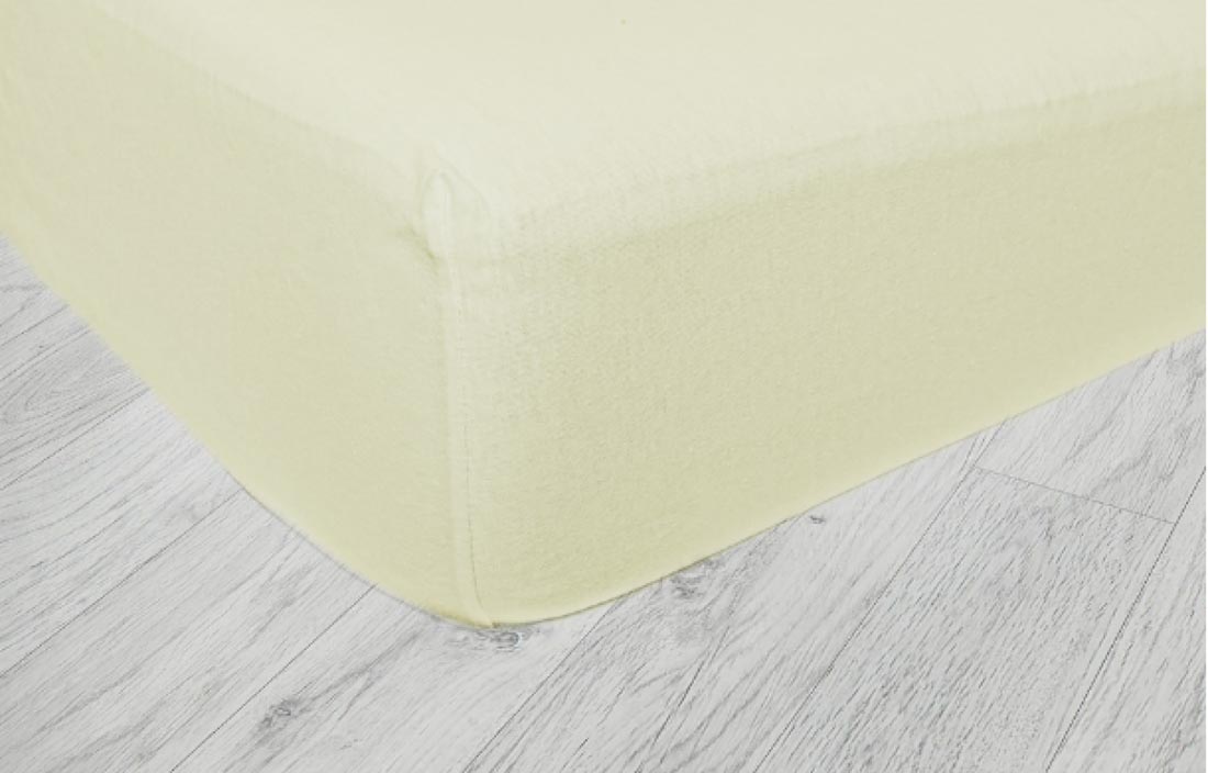 Vízhatlan lepedő kiságyba 140x70 cm vajszín