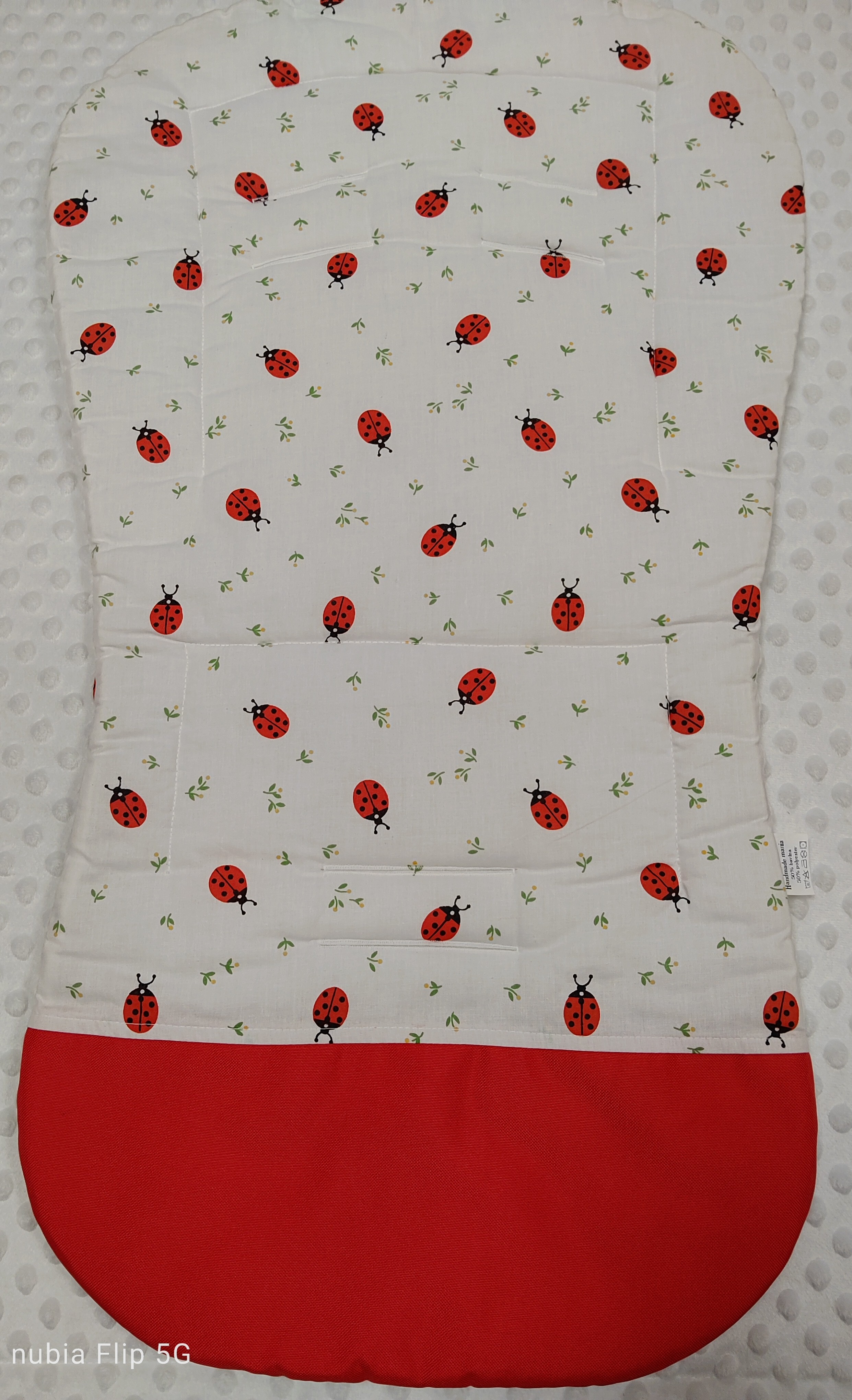 Handmade babakocsibetét Katica