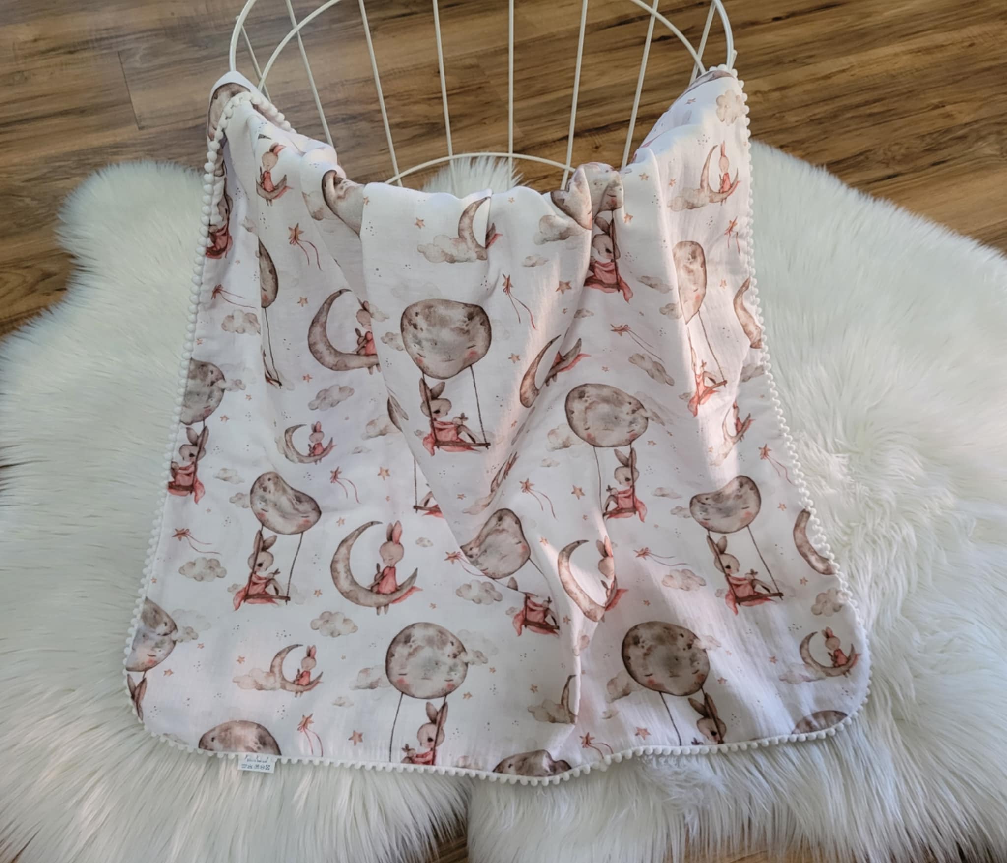 Handmade nyári babatakaró 70x90cm Hold