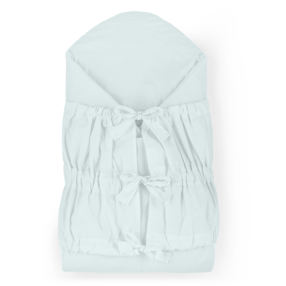 PETITE&MARS Megkötős pólya Nurse tömör kókusz betéttel Baby Blue 75x75 cm