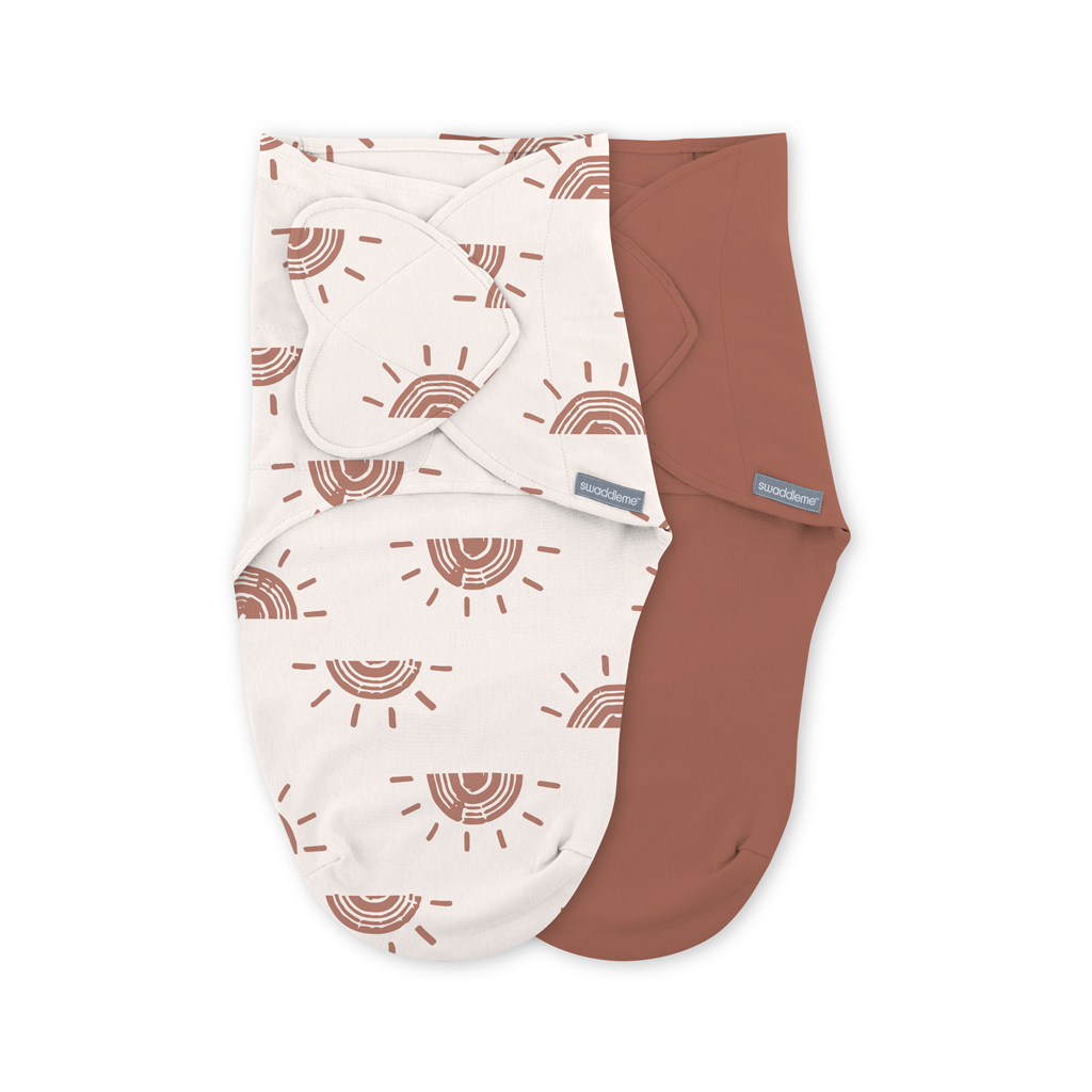 INGENUITY SwaddleMe™  pamut pólya Rising sun 2 darab 0,5 TOG 0-3 hónap