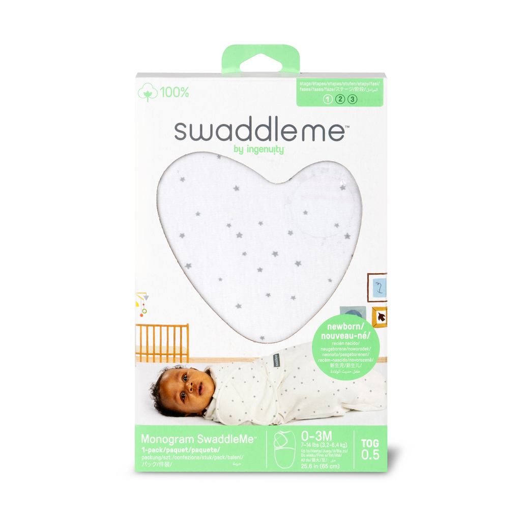 INGENUITY SwaddleMe™ pamut pólya Born free 2db 0,5 TOG 0-3hónap