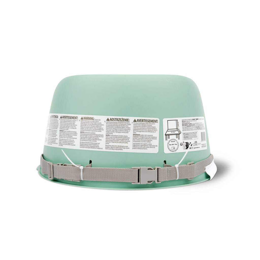 INGENUITY Ülésmagasító étkezőszékre Easy Clean Booster Green 15 kg-ig