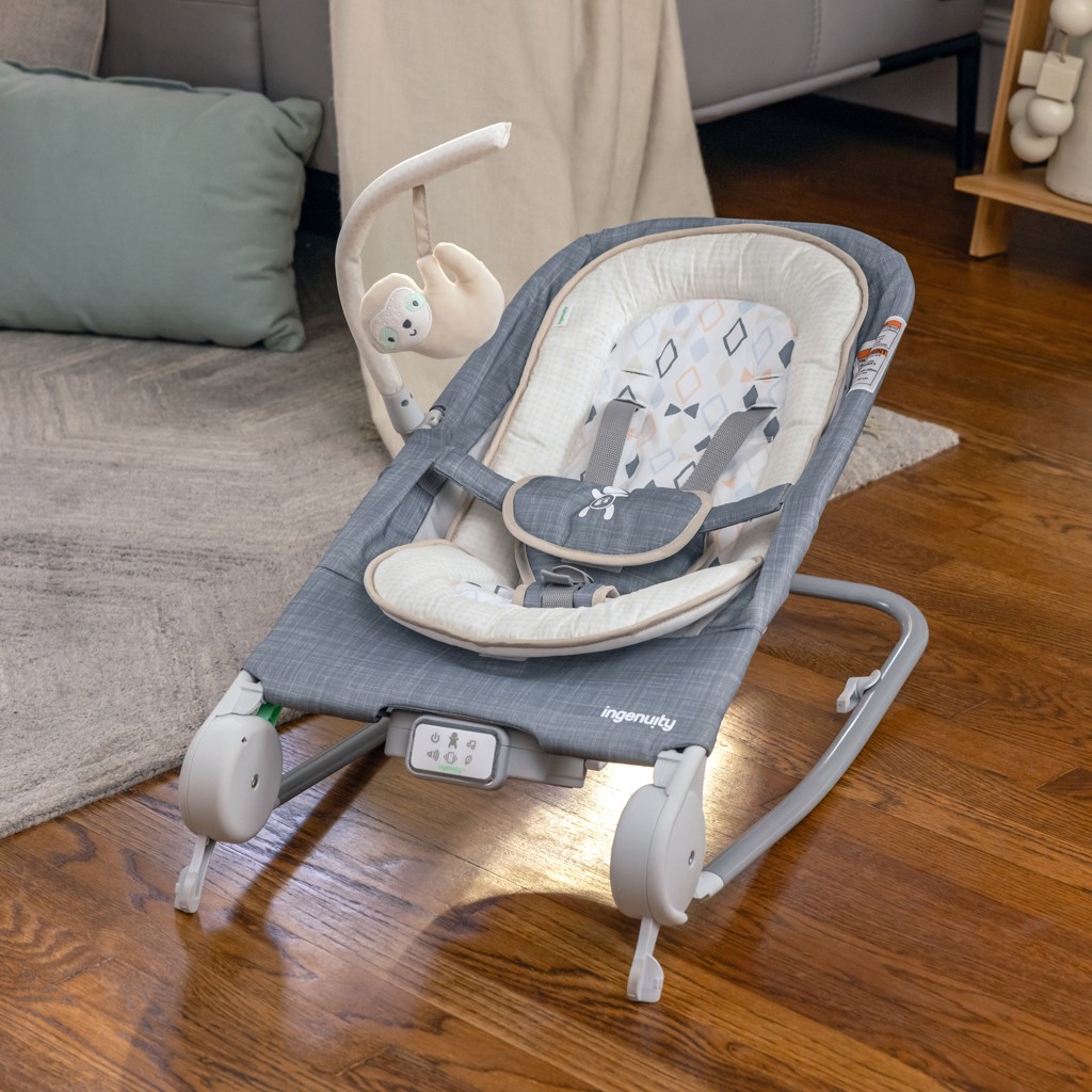 INGENUITY Masszázs vibráló fekvőkezelő Happy Belly™ Rock-to-Bounce - Parker™ 0m+ d