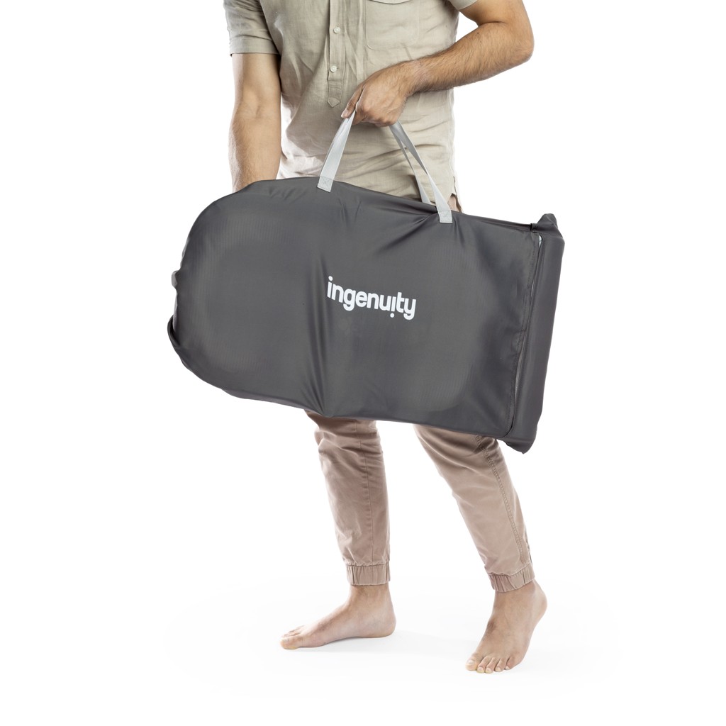 INGENUITY Happy Belly™ Rock-to-Bounce - Chambray vibráló masszázs babahinta 0m+ -ig 9kg