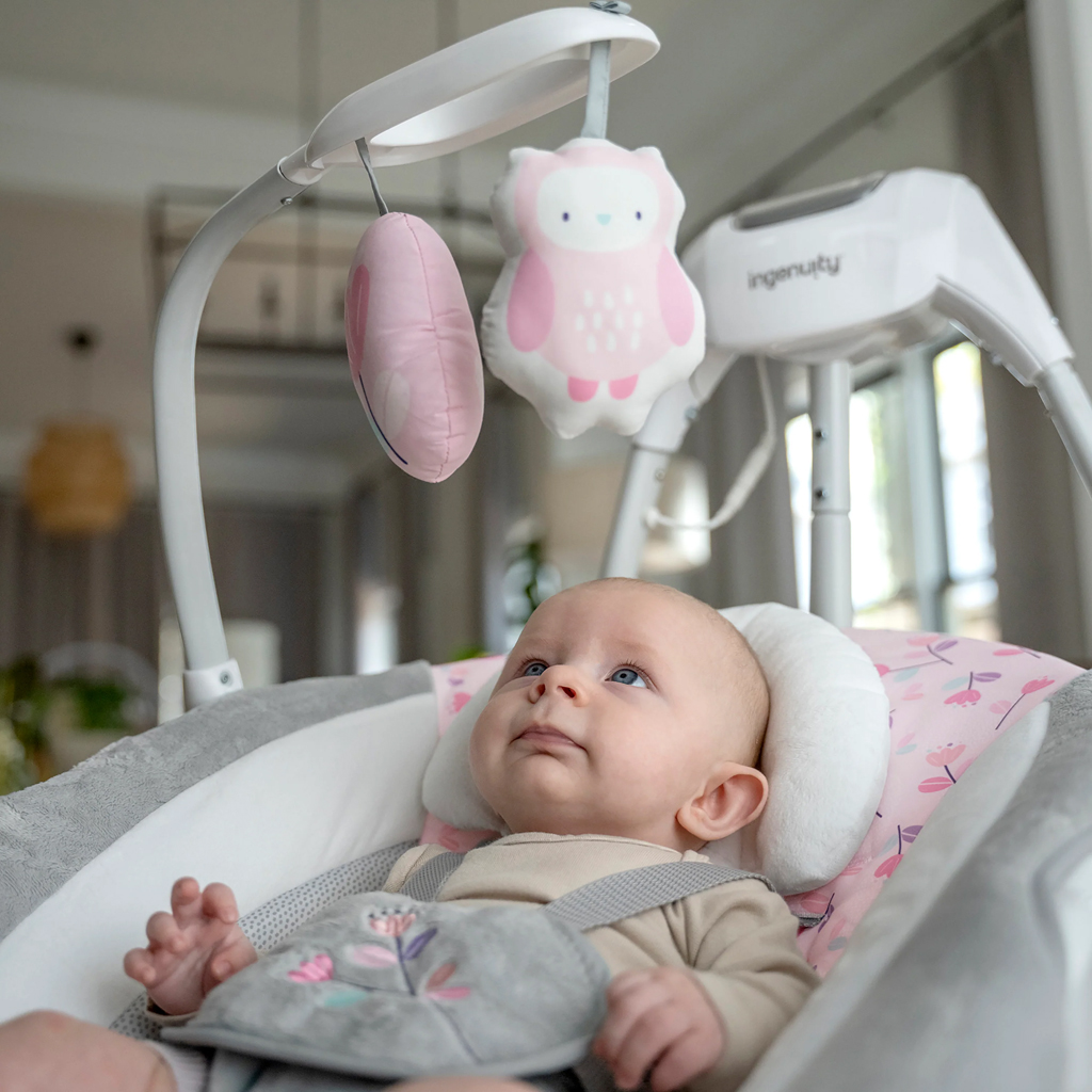 INGENUITY Rezgő hinta dallamokkal Cassidy 0+m, 9 kg-ig