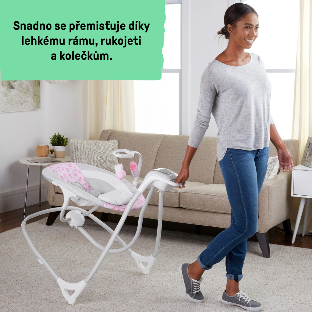 INGENUITY Rezgő hinta dallamokkal Cassidy 0+m, 9 kg-ig