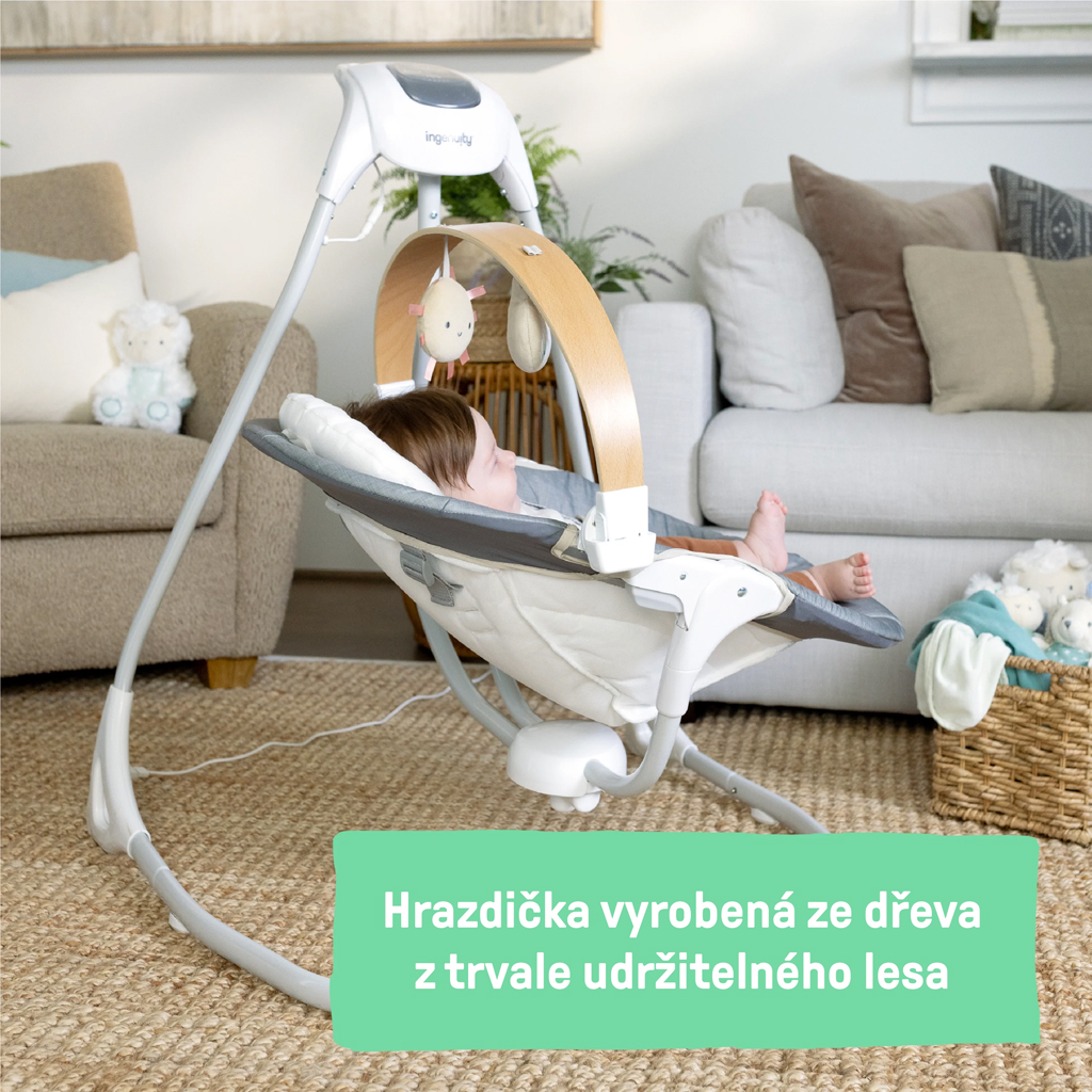 INGENUITY Parker™ zenélő hintaszék 0 hónapos kortól, 9 kg-ig