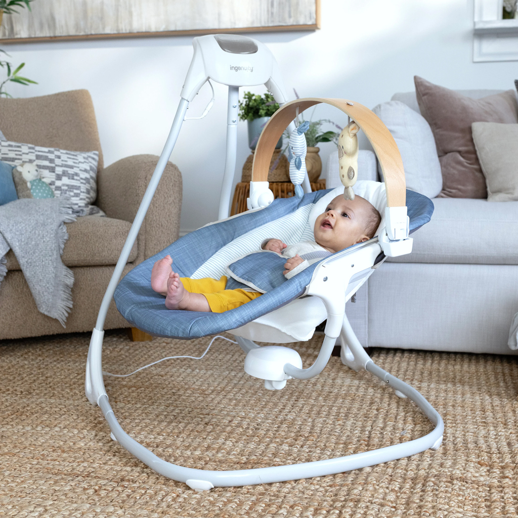 INGENUITY Hintázó zenélő Chambray 0m+, 9 kg-ig