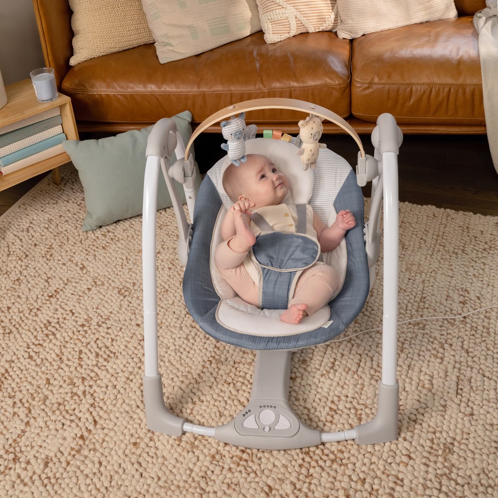 INGENUITY Hintázó zenélő Chambray 0m+, 9 kg-ig