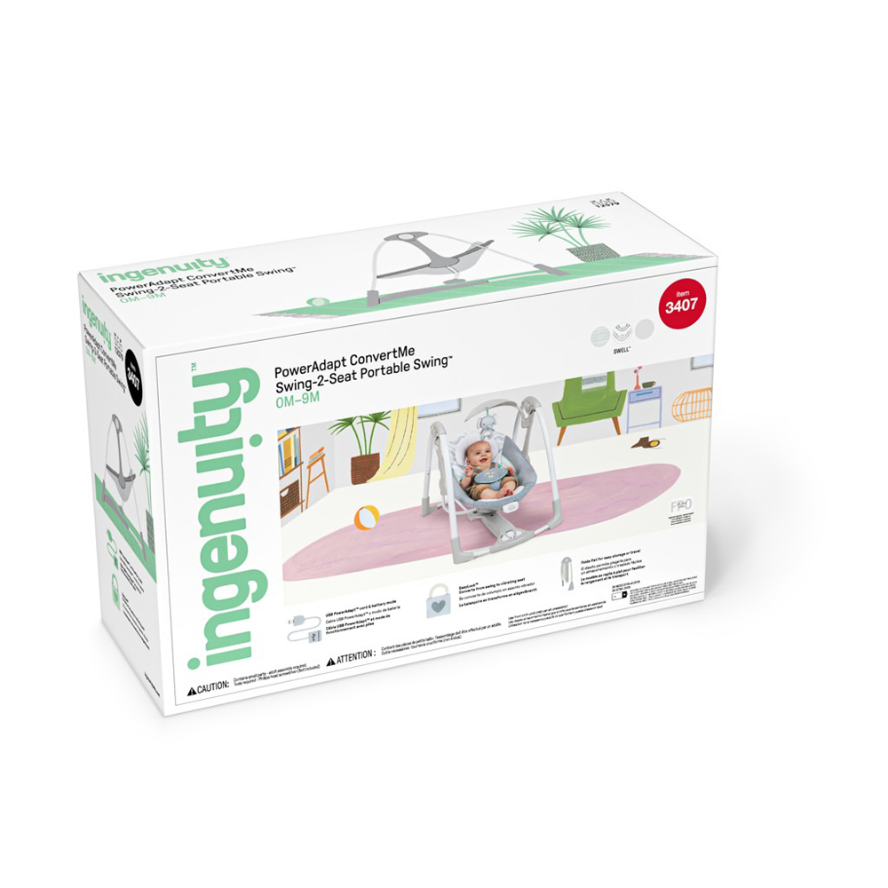 Ingenuity Swell 2in1 átalakítható babahinta zenével és vibrációval