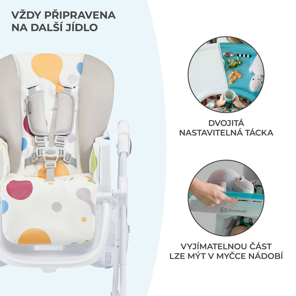 KINDERKRAFT Etetőszék Yummy Multi