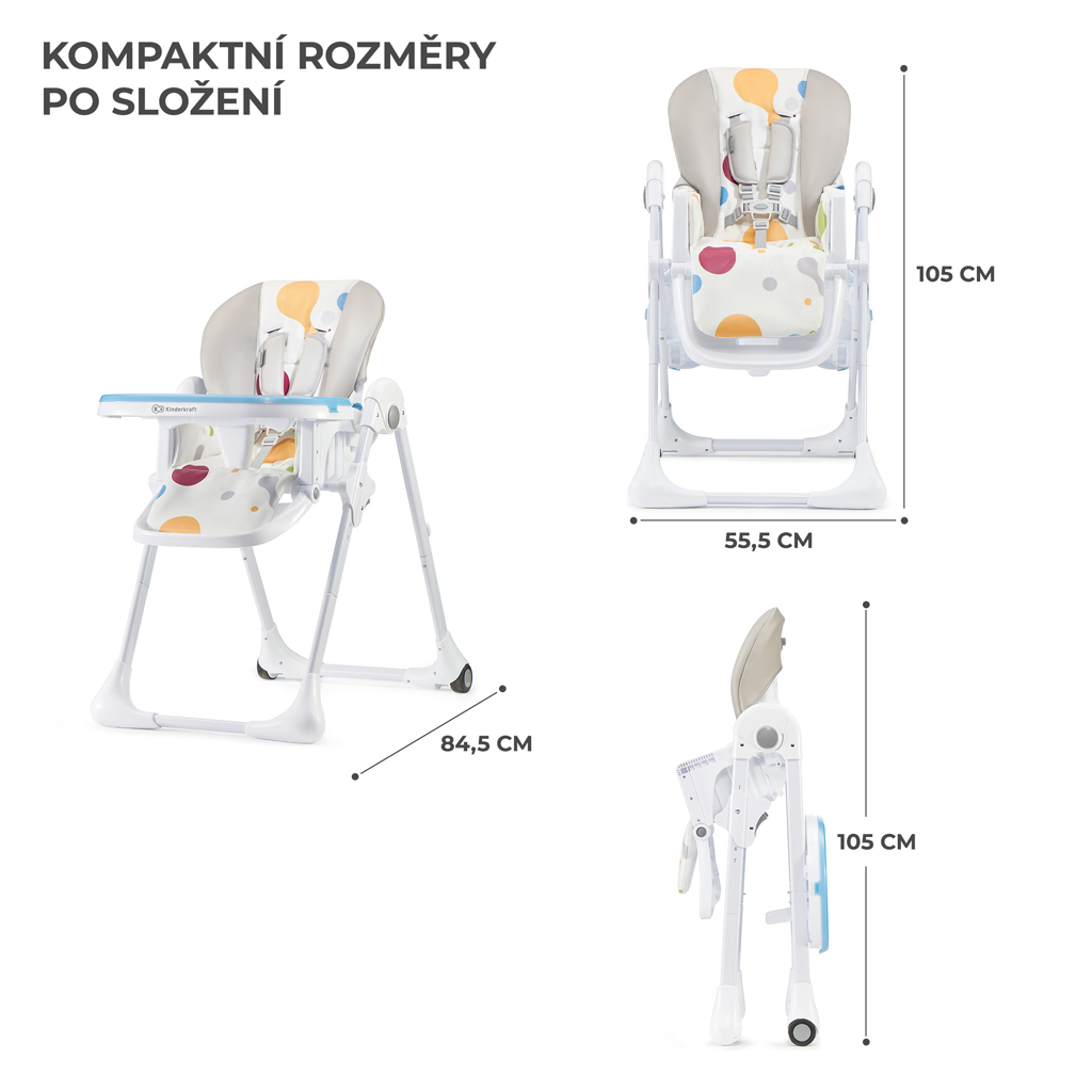 KINDERKRAFT Etetőszék Yummy Multi