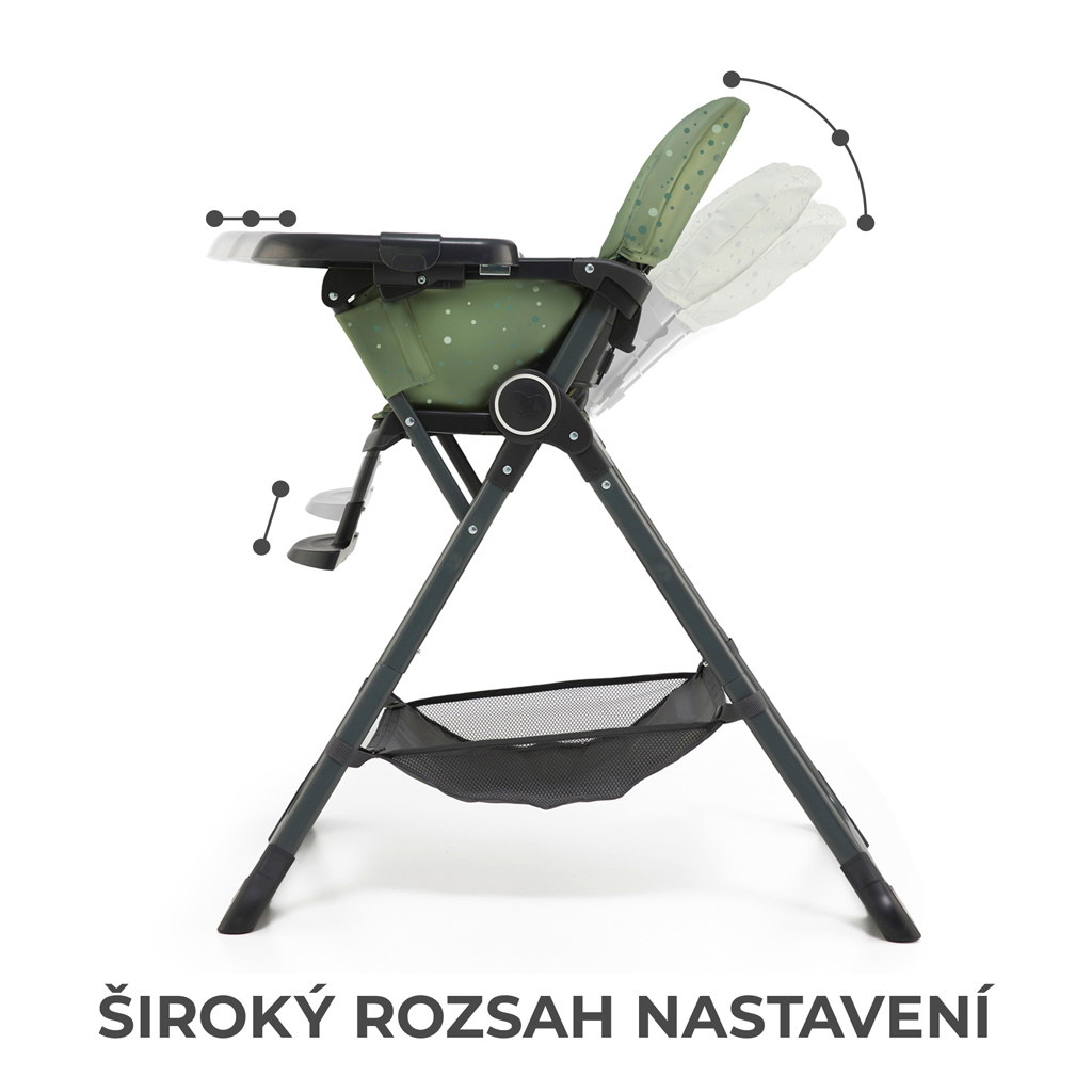 KINDERKRAFT Etetőszék Foldee Green