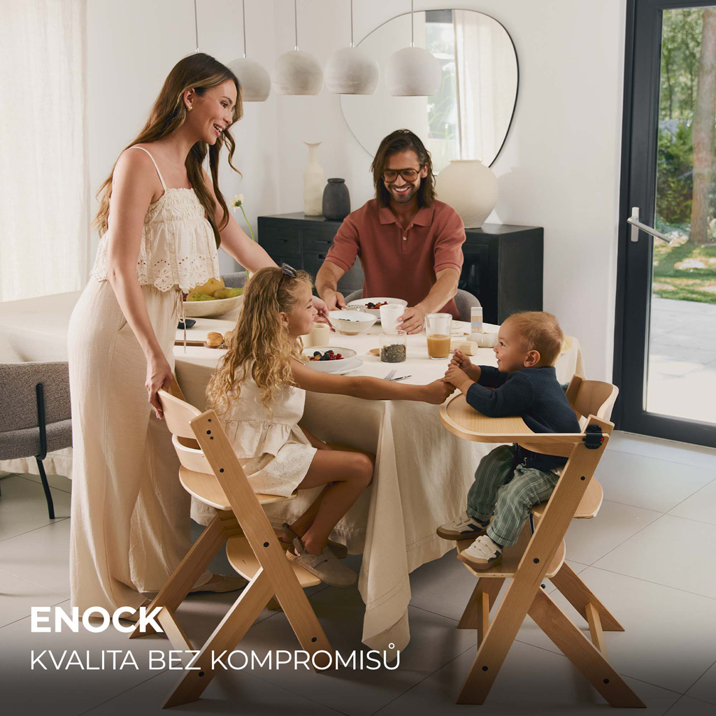 KINDERKRAFT Etetőszék Enock Black