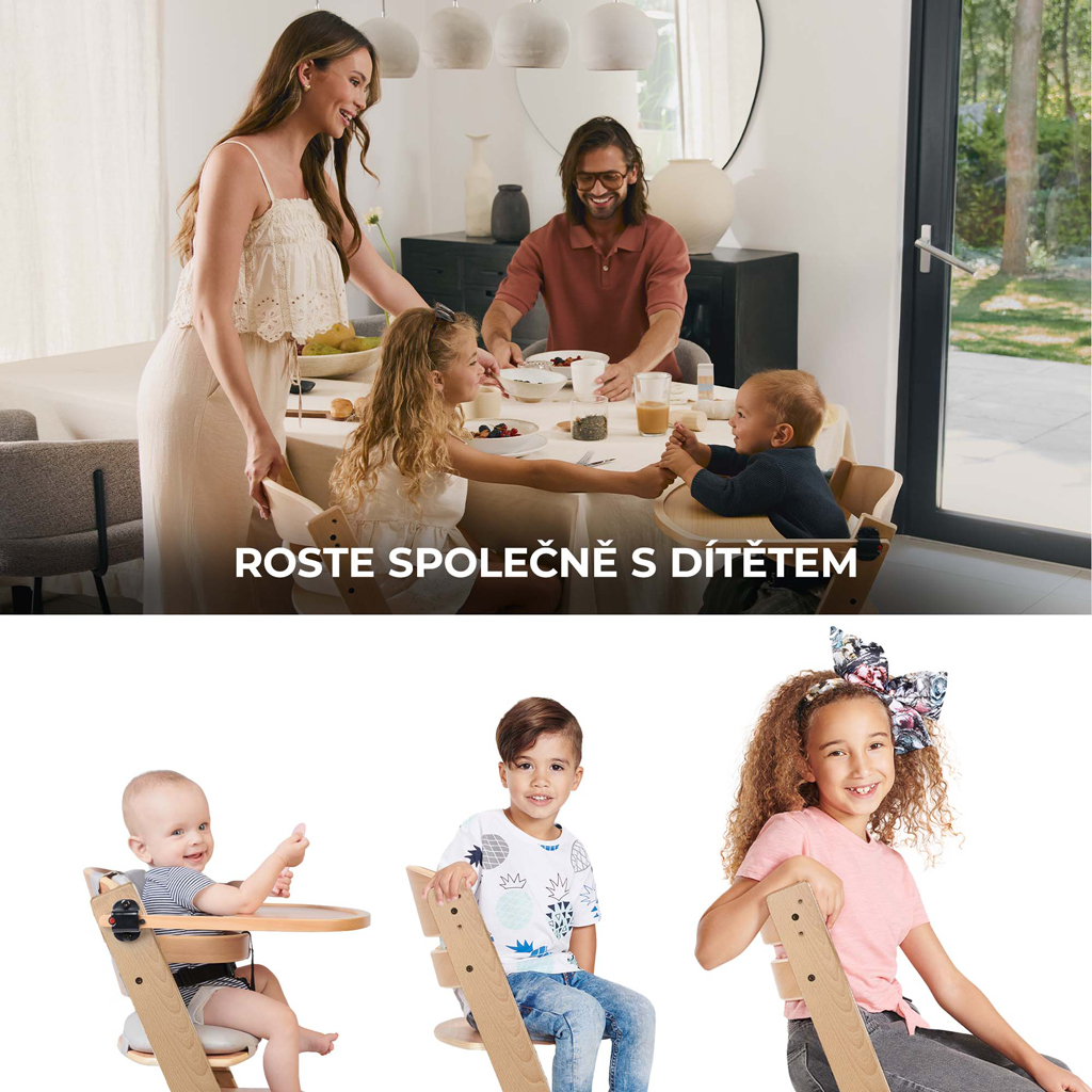 KINDERKRAFT Etetőszék Enock Black