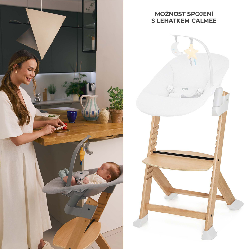 KINDERKRAFT Etetőszék Enock Black