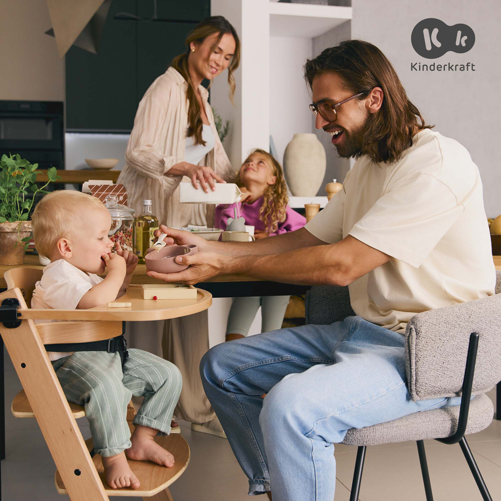 KINDERKRAFT Etetőszék Enock Black