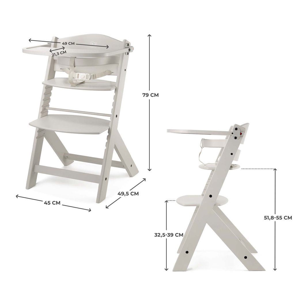 KINDERKRAFT Etetőszék Enock Beige