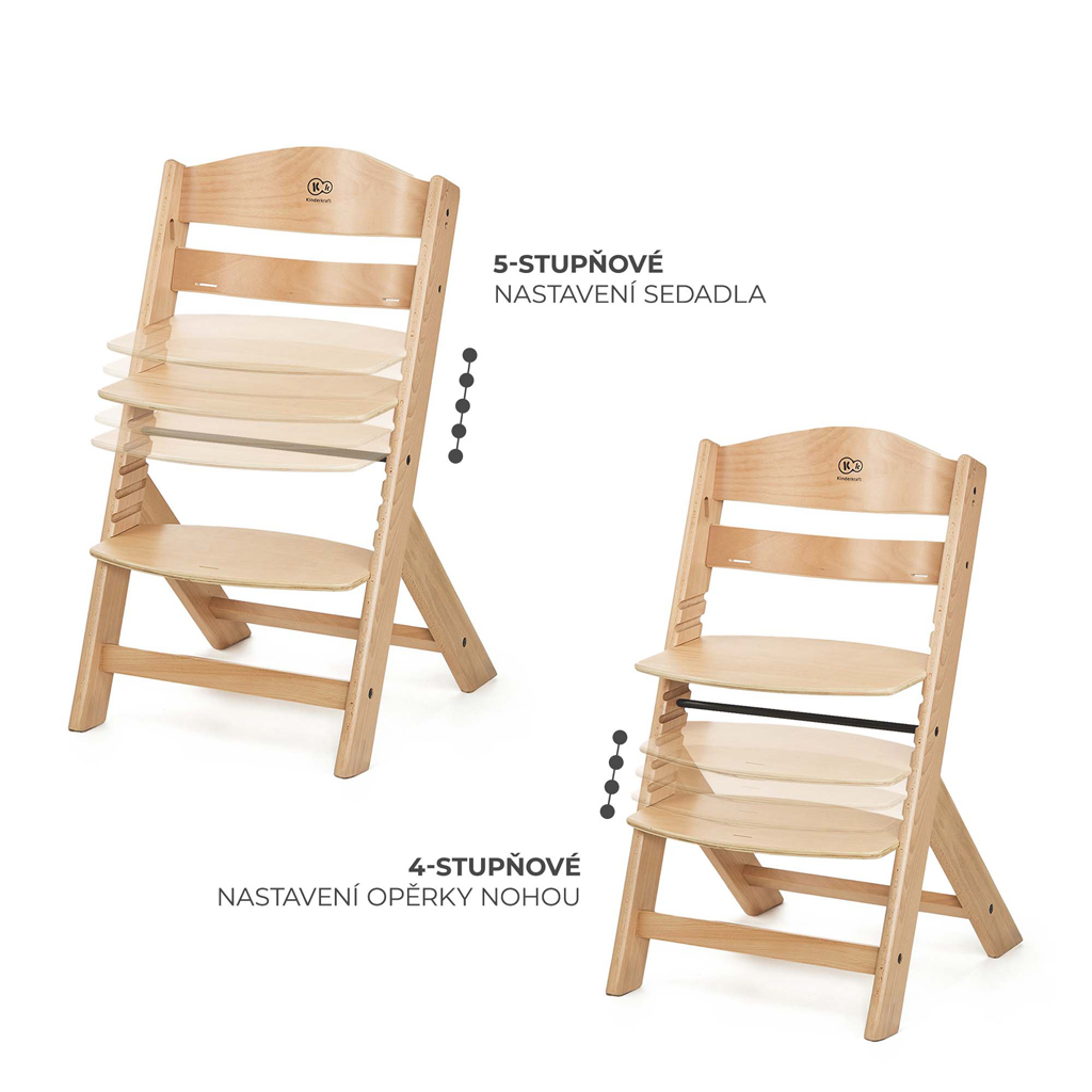 KINDERKRAFT Etetőszék Enock Beige