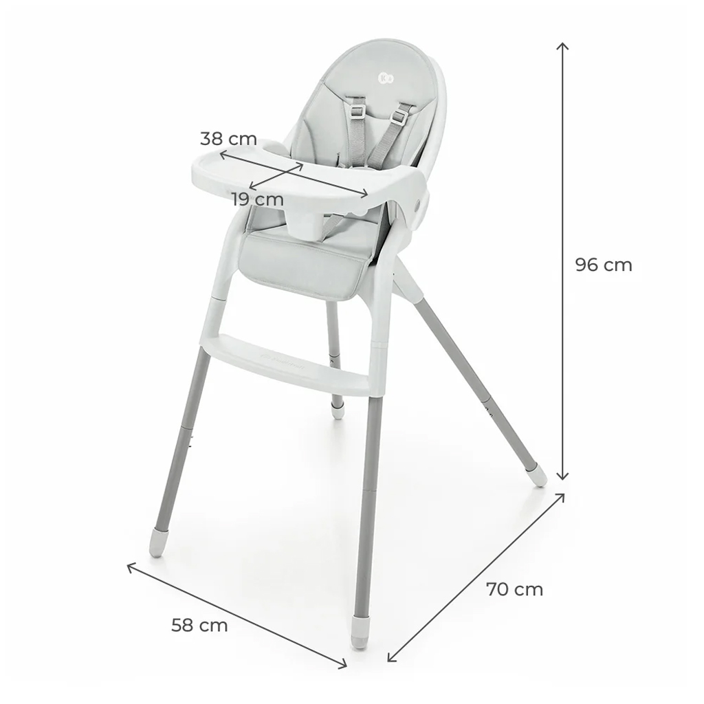 KINDERKRAFT etetőszék Dinnly 2in1 Grey