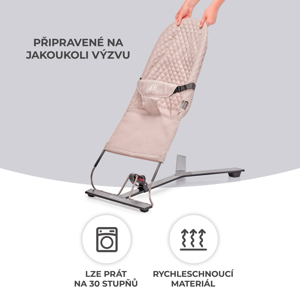 KINDERKRAFT Pihenőszék hintázó Mimi Beige, 9 kg-ig