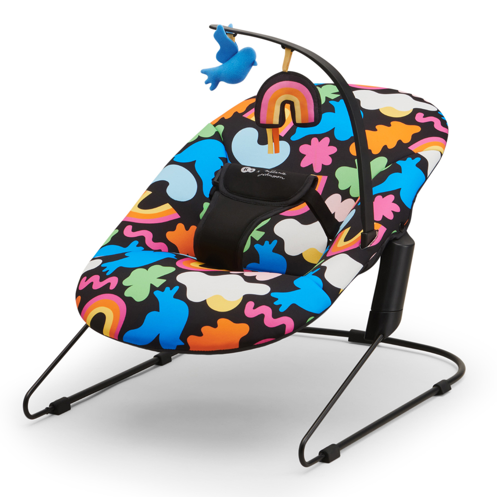 KINDERKRAFT Pihenőszék hintázó Calmee Happy Shapes 0m+, 9kg-ig