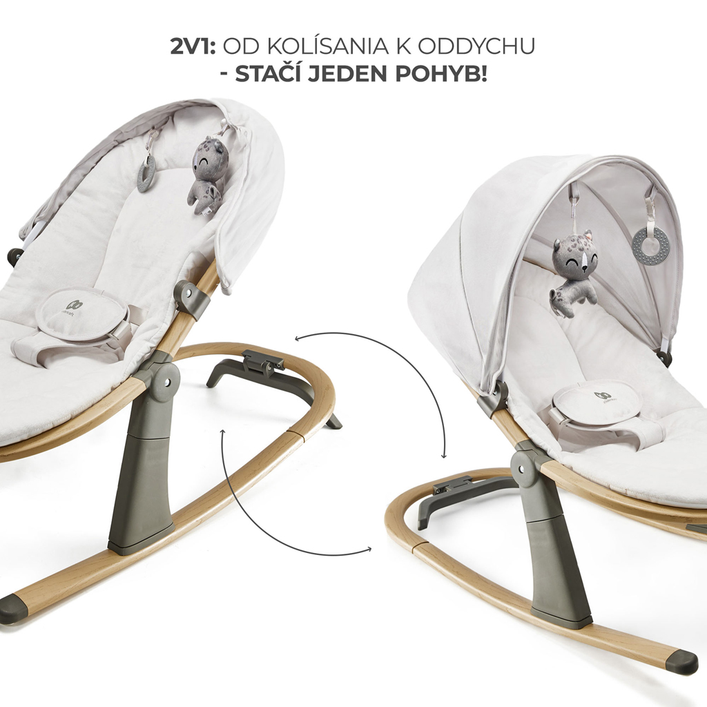 KINDERKRAFT Elsu Grey hintaszék, 9 kg-ig