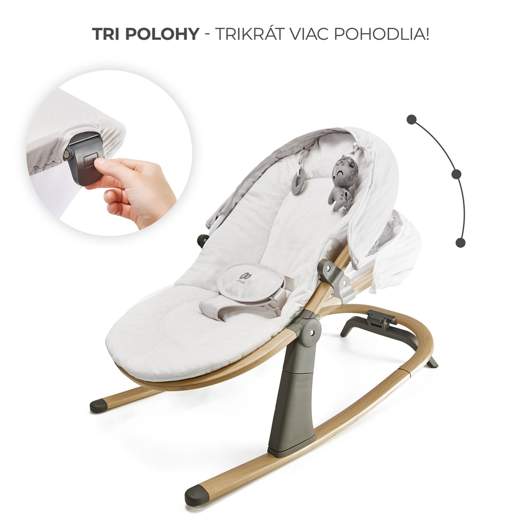 KINDERKRAFT Elsu Grey hintaszék, 9 kg-ig