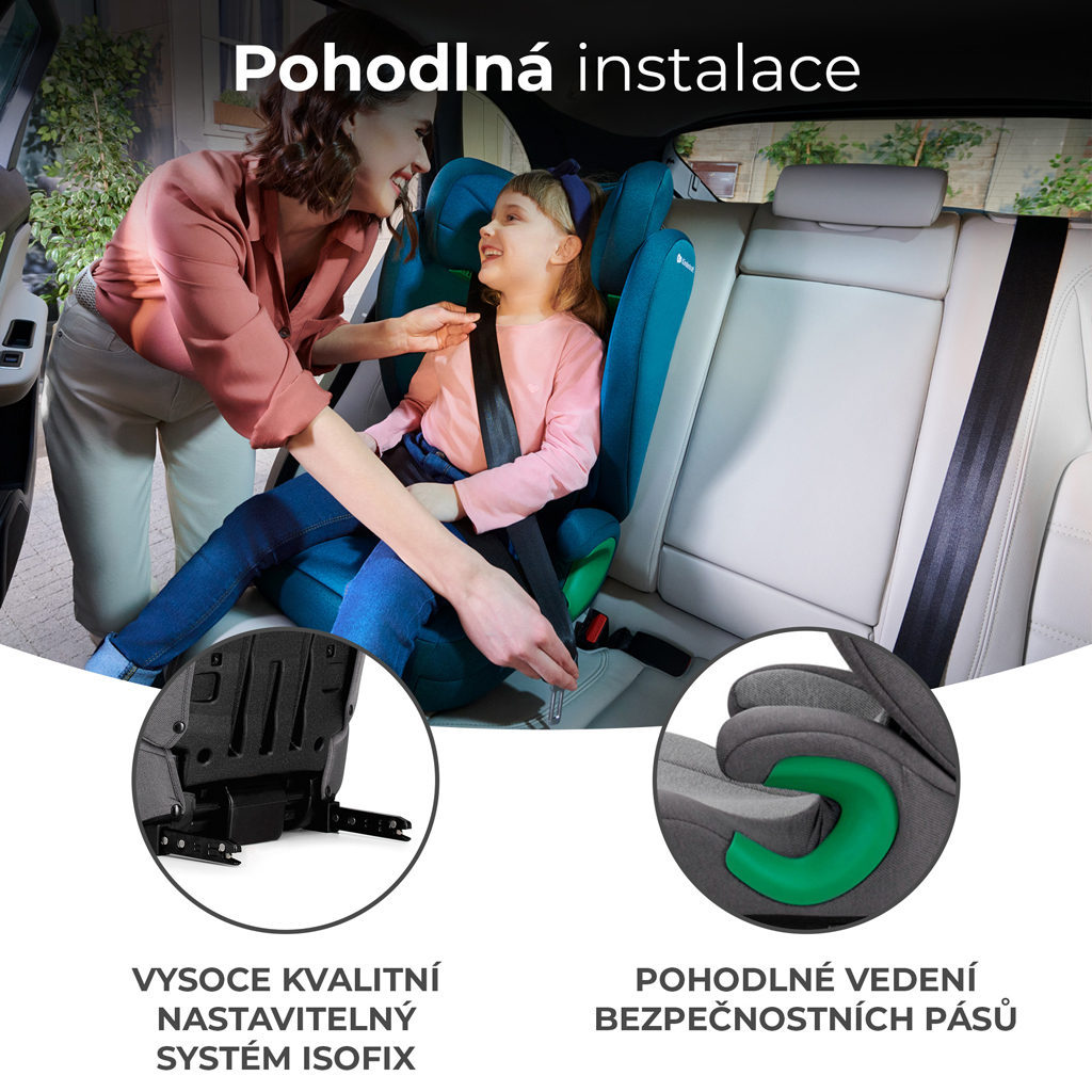 KINDERKRAFT Junior Fix 2 100-150 cm Rocket Grey