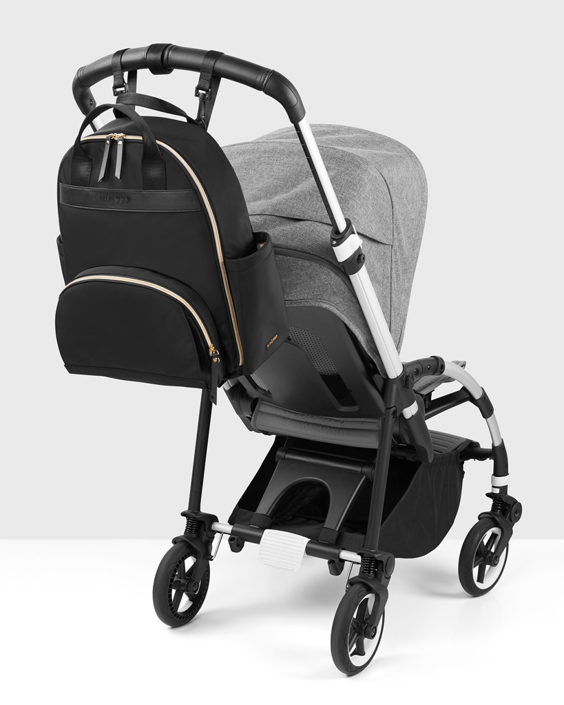 SKIP HOP Táska pelenkázó/hátizsák Envi-Luxe Black