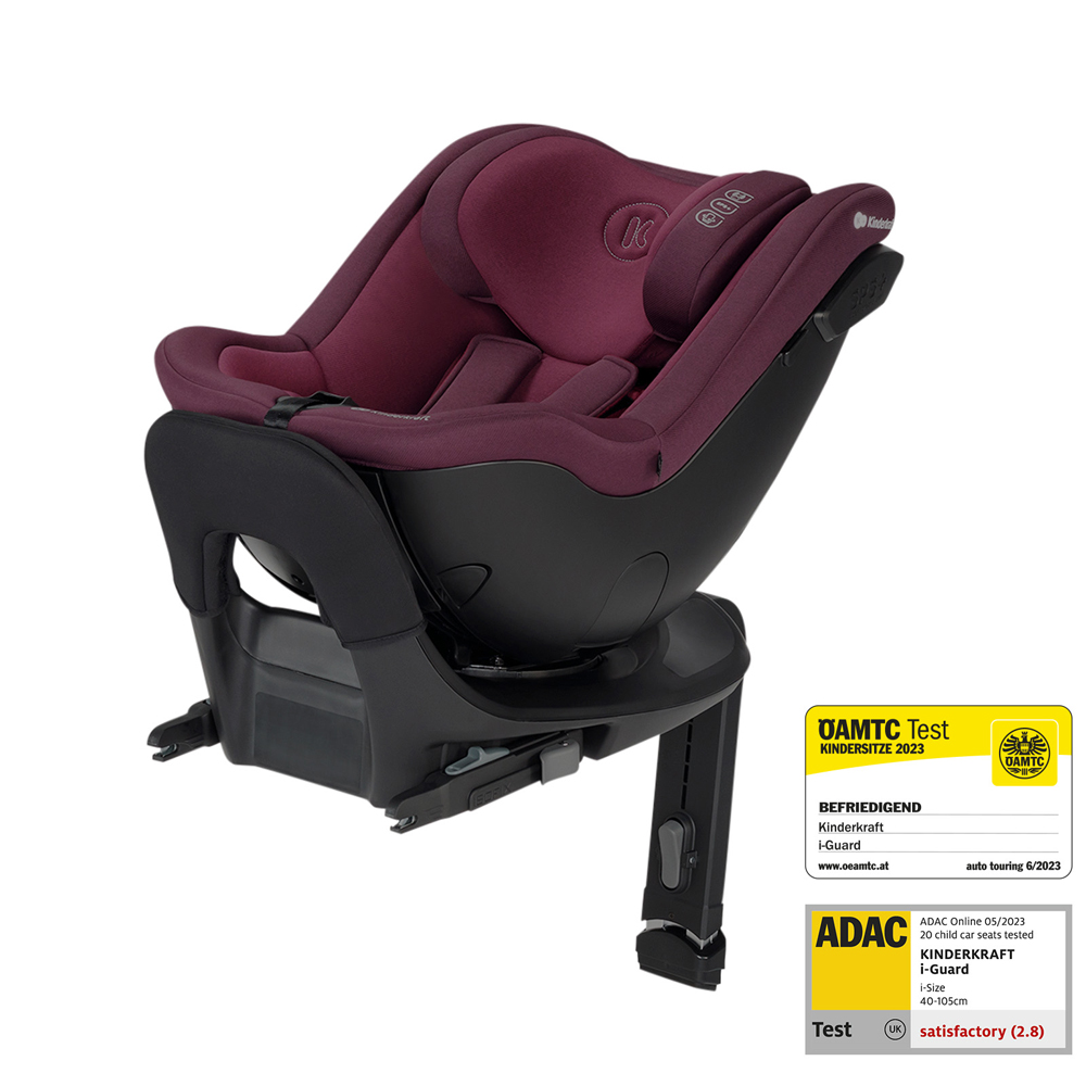 KINDERKRAFT SELECT Autósülés I-GUARD PRO i-Size 61-105 cm Cherry Pearl, Prémium