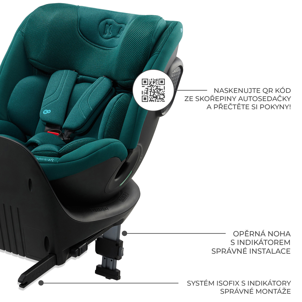 KINDERKRAFT Xrider 2 i-size autósülés 40-150 cm Zöld