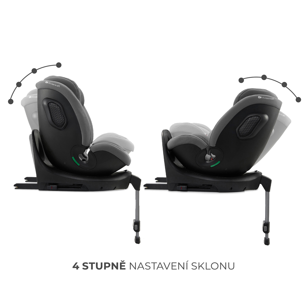 KINDERKRAFT Autósülés Xrider 2 i-size 40-150 cm Szürke