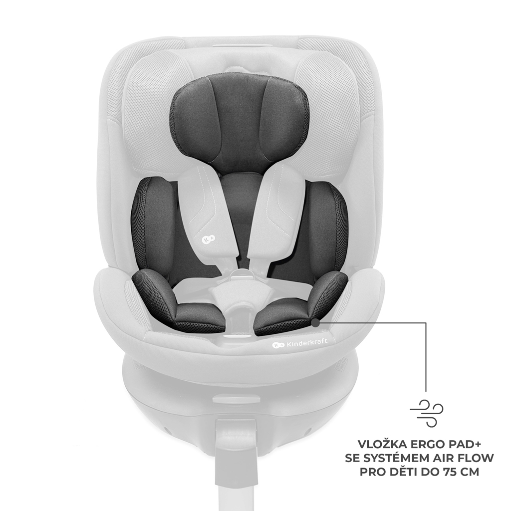 KINDERKRAFT Autósülés Xrider 2 i-size 40-150 cm Szürke