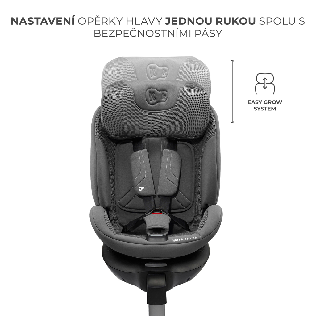 KINDERKRAFT Autósülés Xrider 2 i-size 40-150 cm Szürke