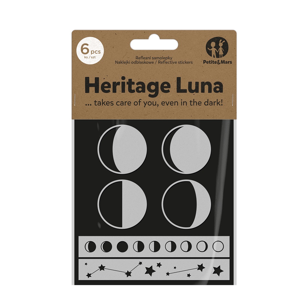 PETITE&amp;amp;amp;amp;MARS Reflexné samolepky Heritage Luna