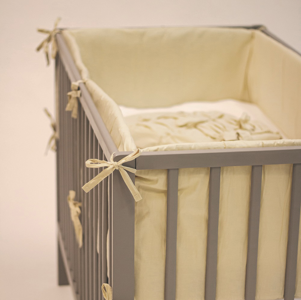 PETITE&amp;MARS Mantinel ochranný do postieľky TILLY MAX Light Beige 360 cm