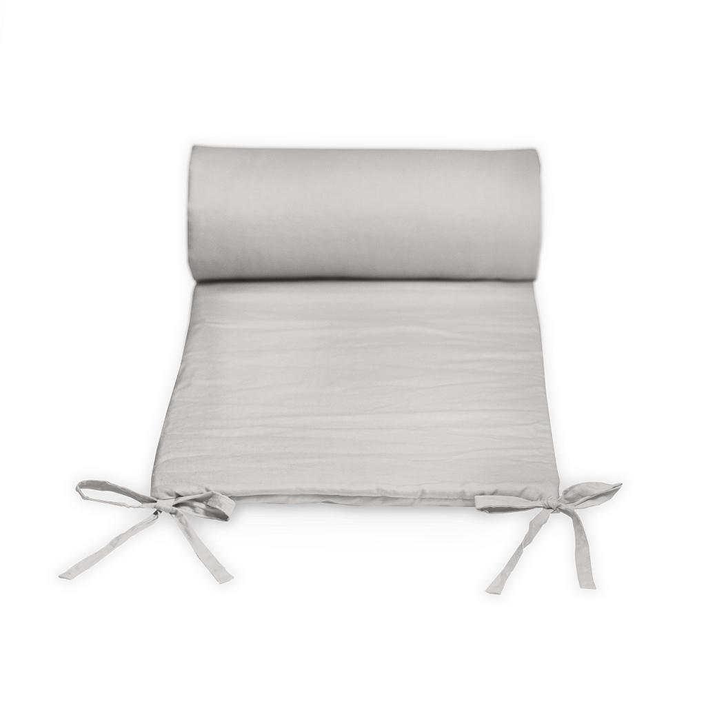 PETITE&amp;amp;amp;amp;amp;amp;amp;amp;amp;amp;MARS Mantinel ochranný do postieľky TILLY Light Grey 180 cm