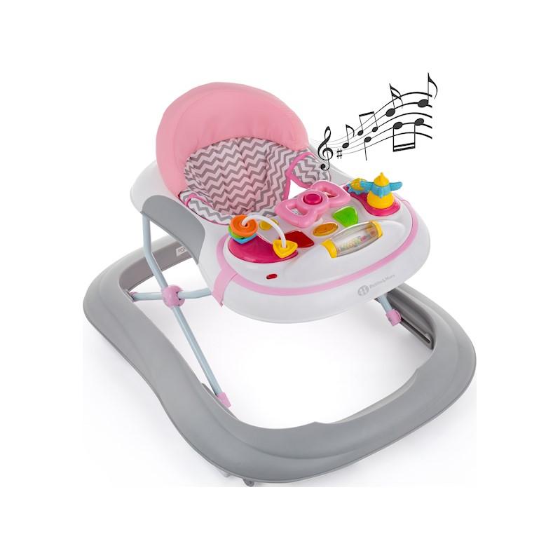 PETITE&amp;amp;amp;amp;amp;MARS bébikomp hanggal Monty Chevron Pink